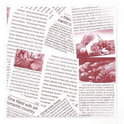 Бумага упаковочная для бенто-торта 18 см*18 см «Газета с фото» 1шт